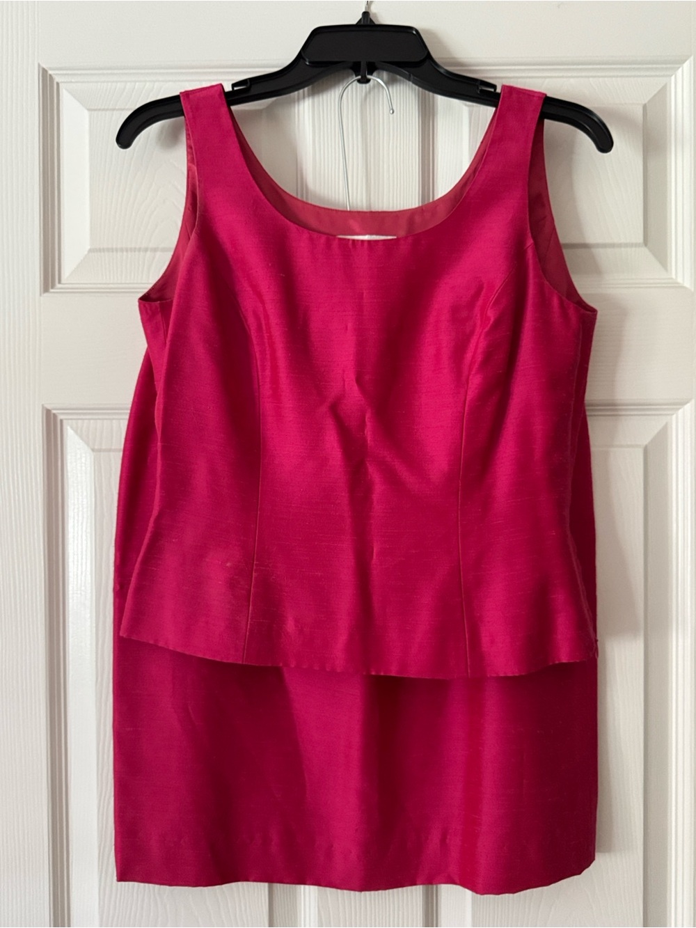 Albert Nipon Hot Pink Two-Piece  Set